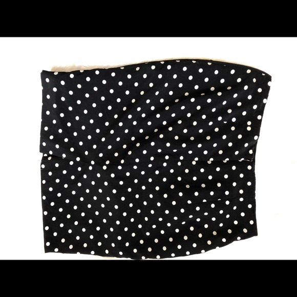 Forever 21 black and white polka dot mini skirt - Picture 5 of 6